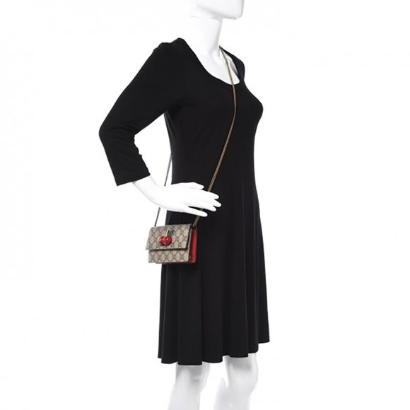 Gucci 481291 GG Supreme Mini Bag With Cherries - Picture 10 of 10